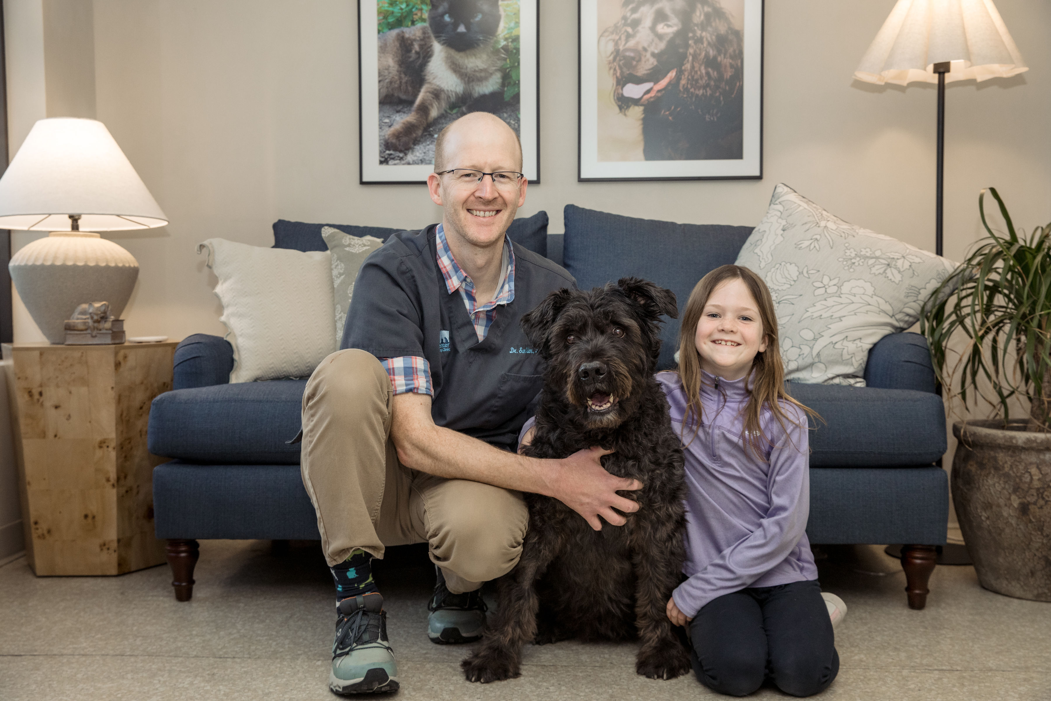 Dr. Elder with pet